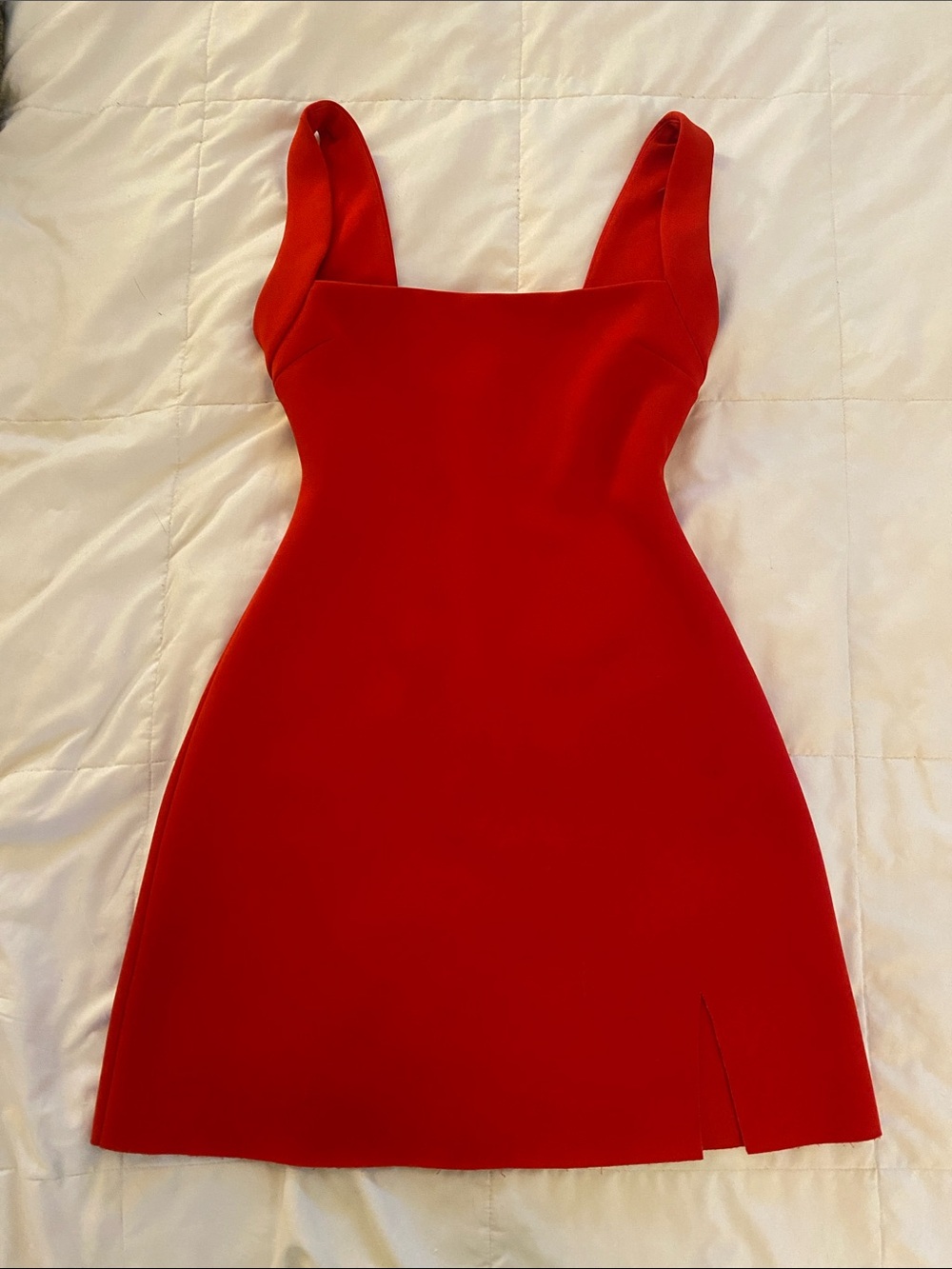 Princess Polly Red Square-Neck Mini Dress